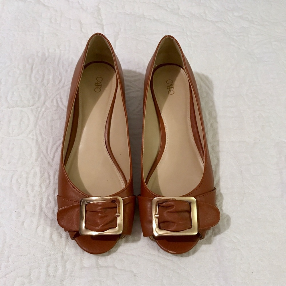 9W Cognac Wedges Cato